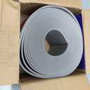 Vinyl Baseboard Molding Trim 4 Inch x 20 Feet Peel and Stick Baseboard Trim Flexible PVC Cove Base Moulding Self-Adhesive Trim for Garage Bathroom Cabinet Floor Walls, Gray