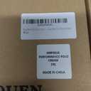 Rouen Polo Shirts for Men Quick Dry Regular Fit Casual Color Block Chest Print Active Short Sleeve Collared Mens Golf Shirt (XXL)