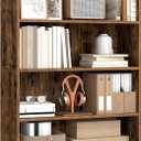 VASAGLE Custos Collection - Bookshelf, 4-Tier Bookcase, Book Shelf, Open Storage Shelf, 9.4 x 31.5 x 42.5 Inches, for Living Room, Home Office, Dining Room, Rustic Brown ULBC174K01