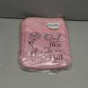 GUEER Bible Cover for Women, Bible Holder, Bible Cover Carrier Carrying Organizer Bag, Zipper and Pockets for Standard Size Bible, Gift for Women boy (Pink-Rose)