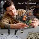 DIY Miniature House Kit,Hunting Cabin House Kit with Furniture Retro Creative Room with LED 3D Wooden Puzzles Crafts Model Building Kit Decor Adults Teens Birthday