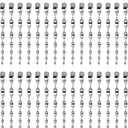 Besmon Woodpecker Bird Scare DevicesReflective Scare Rods Control Device to Keep Birds Away from Patio PoolChristmas Reflective Strip Hanging Home as Decoration (30PCS)