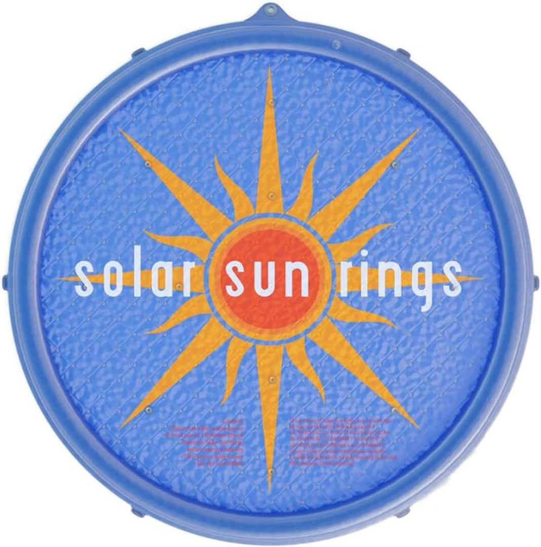 Solar Sun Rings 60 Inch Above Ground or Inground Swimming Pool Hot Tub Spa Heating Accessory Circular Heater Solar Cover, Blue (Cover Only)