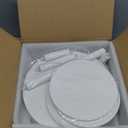 4 Tier Cupcake Stand, 360 Rotating Wood Cake Stand with Tiered Trays, Farmhouse Dessert Table Display Stands, Round Serving Tray Cupcake Tower for Party Wedding Birthday, White