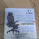 ELABEST X100 Ergonomic Mesh Office Chair with Footrest, Big and Tall Hone Desk Chair with 5D Flip-Up Arms, Adjustable 3D Lumbar Support,Gaming & Executive Computer Chairs (Midnight Mist), 18.3 in x 20.47 in x 41 in