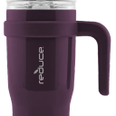 REDUCE 24 oz Tumbler with Handle and Straw - Stainless Steel with Sip-It-Your-Way Lid - Keeps Drinks Cold up to 24 Hours - Sweat Proof, Dishwasher Safe