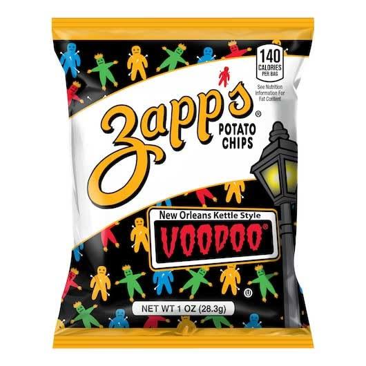 Zapps Voodoo New Orleans Kettle Style Potato Chips, 1 Ounce -- 60 per case. BB 03/23/26
