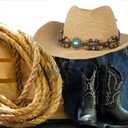 Cowboy hat Band Handmade, hat Bands for Cowboy Fedora Panama Hats