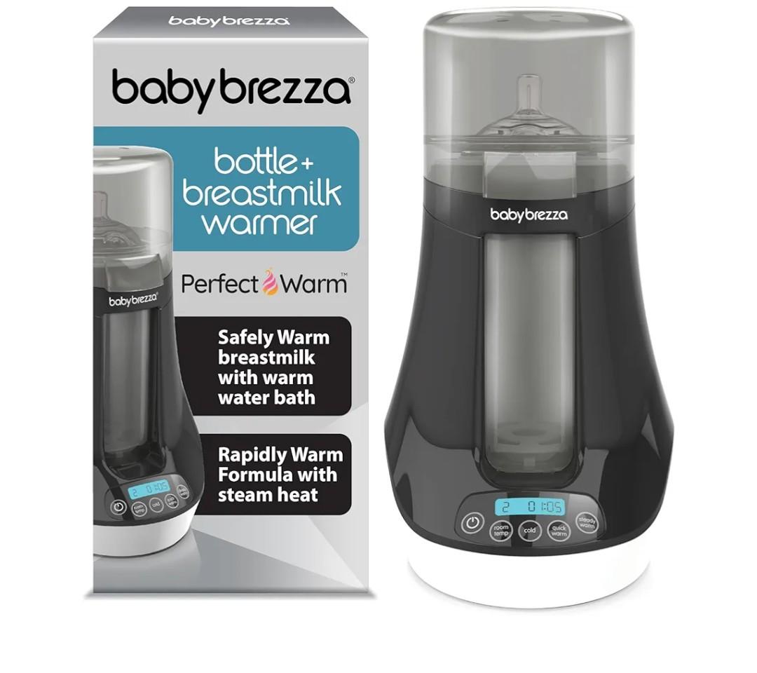 Baby Brezza Fast Baby Bottle Warmer  Baby Milk + Breastmilk Warmer Defroster – 2 Unique Temperatures for Breastmilk + Formula  Universal Fit for All Bottles, Bags + Jars