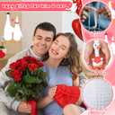 2 x Jenaai Funny Crochet Gift for Boyfriend Girlfriend Him Her Wife Husband I Love You Gifts Anniversary and Birthday Ideas, Handmade Positive Silly Goose Crochet for Couples Small Romantic Decor