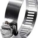 ROADFORMER 1.25" Worm Gear Hose Clamp - SAE 20 Size, Full Stainless Steel with 1/2" Band Width, Working Range 21mm - 44mm Hose Clamps, 10 Pack