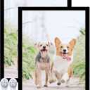 12x15 Picture Frame Set of 2, Black Photo Frames High Transparent Wall Gallery Desktop Horizontal Vertical for Canvas Collage Photo Poster Certificate 12 x 15 inches