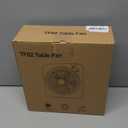 Table Fan with 3 Adjustable Strong Wind Speeds, 8-Hour Timer & 270 Pivoting Head, Quiet AC-Powered Air Circulator, Desktop Fan for Home & Office Bedroom Bathroom Kitchen-Black