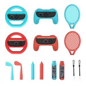 Switch 2 Sports Accessories Bundle, 14-in-1 Switch Sports Accessories Bundle for Switch 2 Joy-Con with Tennis, Golf, Steering Wheel, Sword- Motion Control Game Kit for Switch Sports & Fitness Games