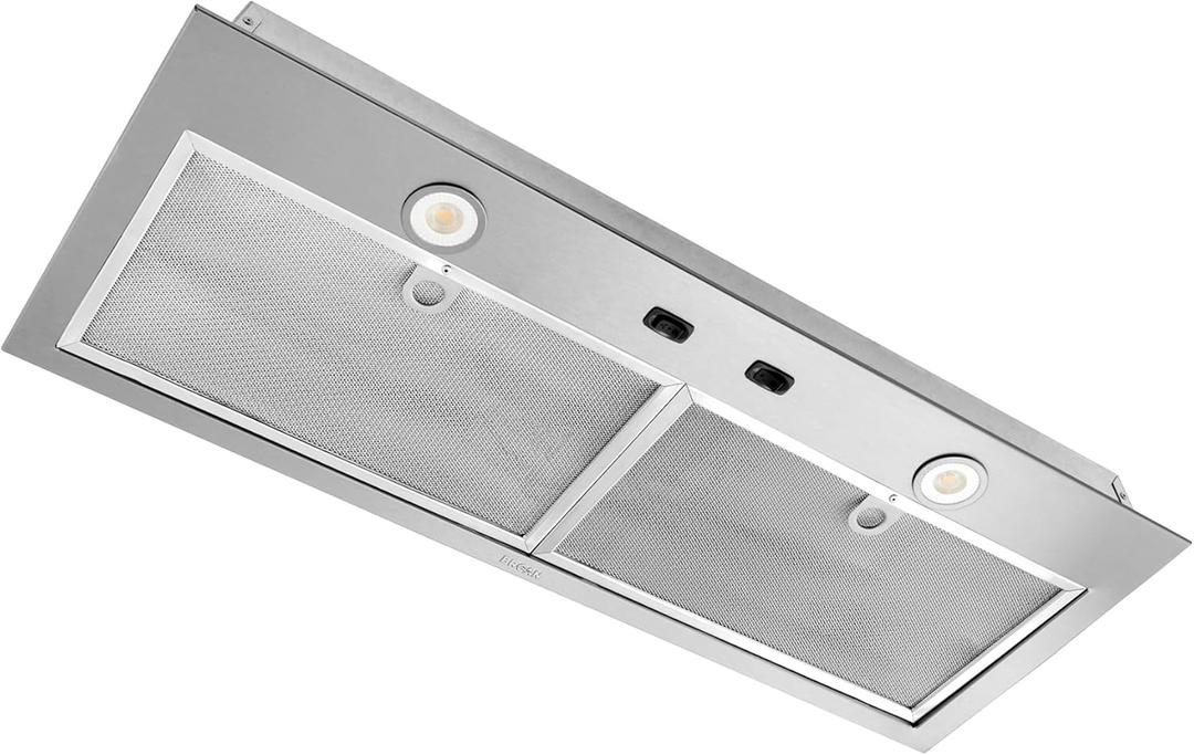 Broan-NuTone BBN1303SS Custom Built Insert with 2-Speed Exhaust Fan and Light, 300 Max Blower CFM, Stainless Steel, 30-Inch Range Hood Power Pack