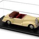 1:18 No Assembly Diecast Display Case with Plastic Base - Acrylic Model Car Display Boxes - Dustproof Showcase for Collectibles Memorabilia (1, 1:18)