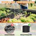 Garden Hose 75ft, Pliable lightweight Water Hose with Triple Layer 3/4" Fittings Ergonomic Grip Indoor & Outdoor Use Gift for Lawn Car Watering Plants Black