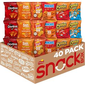 Frito Lay SPPPOA040133 Cheesy Mix Variety Pack, (Pack of 40) Exp. 06/30/2026
