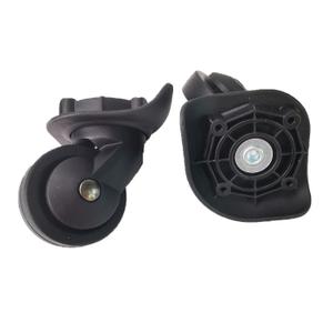 Zoofen Luggage Wheels Replacement Black Suitcase Wheels Replacement Suitcase Caster Wheels with 4 Screw Holes (Z-293)