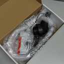 Fuel Transfer Pump with Auto Stop-Overfill Protection, 3.2 Gallon per min, 51'' Overlong Hose Fuel Transfer Pump with 3 Tank Adapter, Portable Gas Pump for Gasoline,Diesel,Oil (red)