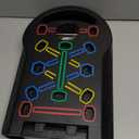 HOTWAVE Push Up Board Fitness, Portable Foldable 20 in 1 Push Up Bar at Home Gym, Pushup Handles for Floor. Professional Strength Training Equipment For Man and Women,Patent Pending (Black)