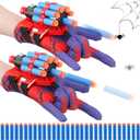 JONEG Web Shooters Toy for Kids 2 Pack, Toy for 3 4 5 6 7 8 Year Old Boy, Web Slinger with Spider Glove Launcher, Toys for Boys 4-6 6-8, Birthday Gifts