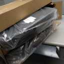 Dowinx Criss Cross Chair with Adjustable Flip-up Arms and Wheels, Comfort Ergonomic Office Desk Armchair with 3 Layer Cushions, Wide Seat Vanity Chair for Home Office, Living Room, Bedroom, Black