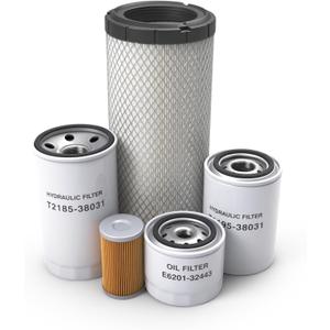 5Pcs Maintenance Filter Kit Fit for Kioti CK25 CK27 CK30 CK35 Tractor, Replace 84612-43160, T2185-38031, T2195-38031, P822768, E7230-11081, E6201-32443