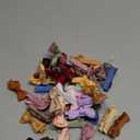 Niceye Baby Hair Clips - 24 Pcs Fully Lined Hair Bow Clips for Fine Hair Cotton Tiny Hair Barrettes for Infants, Toddlers, and Little Girls (White)