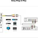 3 x AV Adapter, AV in Adapter Cable, 3.5mm Male to 3 RCA Female Video AV Component Adapter Cable for TV & Home Theater