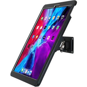 WeSTRUGGLEOn Wall Mount Bracket for 12.9" iPad Pro (6, 5, 4, 3th, Gen.), Excluding 12.9" iPad Pro (1, 2th, Gen.), with Anti Theft Security Lock &Key, Rotate Design Arbitrary Adjustment, Metal (Black)