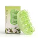 3 x Scalp Massager and Shampoo Shower Brush, Detangling Hair Brush, Scalp Care Hair Brush Wet & Dry detangler for Men and Womenfor Straight/Curly/Thick/Long/Wavy/Damaged Hair, Green