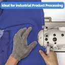 Metal Mesh Gloves (XXS~XL), Anti-cut Gloves, Butcher's Gloves Food Grade Stainless Steel Metal Mesh Gloves (Gray, L)