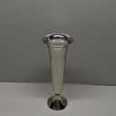 Deco 79 Aluminum Metal Decorative Vase Fluted Centerpiece Vase, Flower Vase for Home Decoration 5" x 5" x 14", Silver