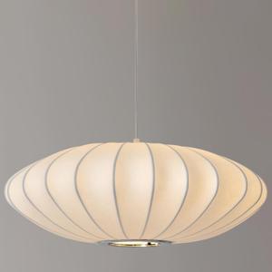 20 Inch Modern Large Pendant Light, Silk Pendant Lights Modern Hanging Chandelier Lamp White Island Lighting for Living Room Bedroom Dining Room