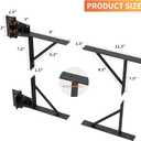 Gate Corner Brace Bracket Heavy Duty Adjustable No Sag Kit Durable Solid Iron for Shed Doors,Driveway Gates,Corral Gates,Wood Windows,Gate Frame Kit,Gate Hardware
