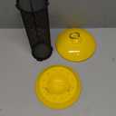 Kingsyard Finch Feeders for Outdoors Hanging, Metal Mesh Tube Bird Feeder for Nyjer/Thistle Seed, 2.5 lbs Large Capacity (Yellow)