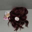 Short Bob Wig with Bangs for Women Red Wigs Synthetic Curly Wavy Hair Wigs Natural Looking Heat Resistant Fiber Hair for Women