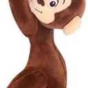 Long Arm Hanging Monkey Stuffed Animals,Curtain Monkey Plush Toy Birthday Xmas Gift for Kids (24Inch) (Dark Brown)