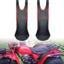 Goldfire 2 Pcs ATV Rear Passenger Foot Rest Rear Seat Pegs Universal Adjustable Foldable Heavy Duty Foot Pegs Fits for Polaris Sportsman H-onda Foreman, ATV 4 Wheeler Accessories (Red Piping)