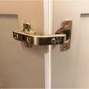 Lazy Susan Cabinet Hinges 2 Pack, 135 Corner Cabinet Door Hinges for Folding Doors, Stainless Steel Kitchen Cabinet Hardware (Non Soft Close)