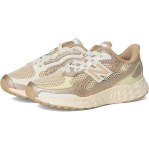 New Balance Kid's Fresh Foam Arishi Lux V1 Bungee Running Shoe, Angora/Incense/Sea Salt, 2 M Little Kid
