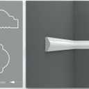 Birdeco Peel and Stick Wall Molding Kit, Pre-Cut Paintable Trim Moulding, Self Adhesive Premade Wainscoting Panels for Accent Wall, Peel and Stick Wall Panels Interior Decor for Living Room Bedroom