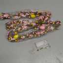 6 Ft Easter Garland with Lights Timer Easter Decorations, Artificial Easter Egg Garland Berried Pink Flower Spring Garland Battery Operated for Home Table Mantle Fireplace Holiday Decor Indoor Outdoor