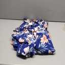 PATPAT Family Hawaiian Matching Outfits Mommy and Me Outfits Caribbean Vacation Summer Tropical Halter Sundresses and Shirts M, Deep Blue