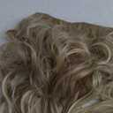 KooKaStyle Invisible Wire Hair Extensions with Transparent Wire Adjustable Size 4 Secure Clips 16 Inch Long Wavy Secret Hairpiece(Dark Ash Blonde mix Light Blonde Highlights)