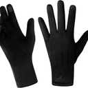 Achiou Women Winter Touchscreen Gloves Soft Comfortable Thermal Elastic Stretch Texting Glove for Traveling, Cycling, Running (Medium, Black)