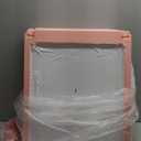 Clear Acrylic Dog Playpen Indoor, Puppy Cat Small Pet Play Pen, Pet Cat Playpen for Rabbits, Dog Fence Crate Kennel Whelping Cage (Pink, 10 Panel)