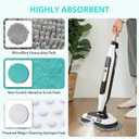 Frescares S7001 Upgraded Steam&Scrub Mop Pads for Shrak,S8201 S8001 S7000 S7201 S7000AMZ S7005 S7020 S7001C All-in-One Hard Floor Steam Mop (6Green-Without snap Fastener)