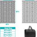 HEBE Outdoor Rug Waterproof 6x9, Plastic Straw Rug Camping Rug, Reversible Outdoor Patio Rugs RV Mat Clearance, Indoor Outside Floor Carpet for Porch,Deck,Camper,Balcony,Backyard